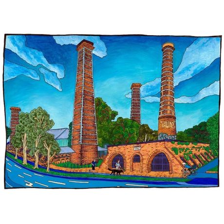 (CreativeWork) Bricks of the Brick Works - Limited Edition Print Ed. 7 of 75 by Frankie Nankivell. Reproduction Print. Shop online at Bluethumb.