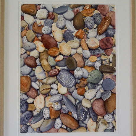 colourful  detailed pebbles 