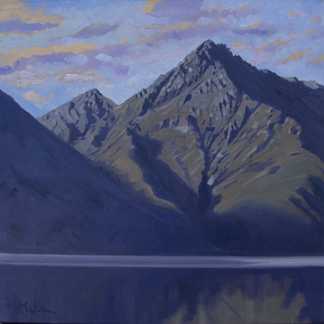 Early morning across Lake Wakatipu in Queenstown towards Walter Peak, catching the first rays of the new day.