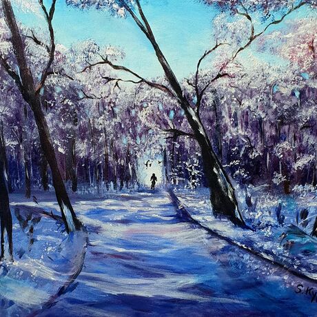 #snowyforest #artworkforsale #artist #paintingartwork #artwork #artist 