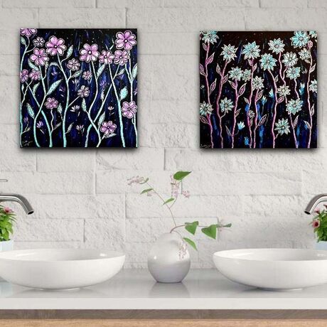 Flower paintings