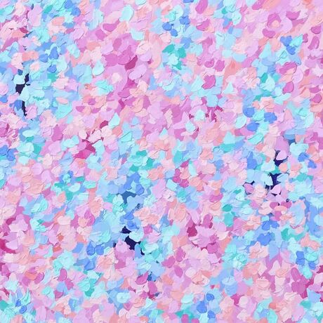 textured colourful floral abstract artwork