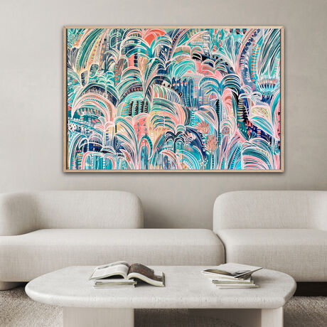 Island Vibes, an Acrylic on Canvas painting,  ready to hang by Carley Bourne