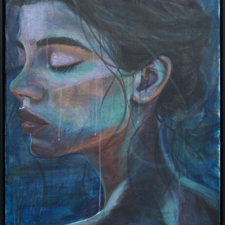 Contemporary Painting Portrait of Girl