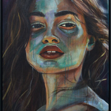 Contemporary Painting Portrait of Girl