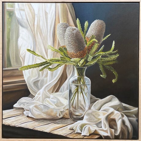 Australian still life with banksia