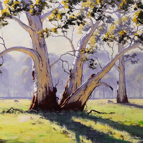 Gum trees painting