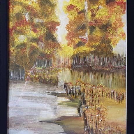 (CreativeWork) Light in between by Bhawna Verma. Oil. Shop online at Bluethumb.