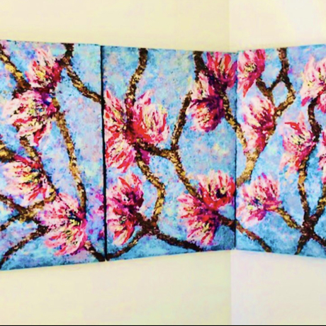 (CreativeWork) Blossom by Inna Moskovich. Mixed Media. Shop online at Bluethumb.