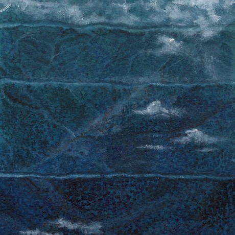 (CreativeWork) Mountains + Sea by Hope Aman-Hickey. Acrylic. Shop online at Bluethumb.