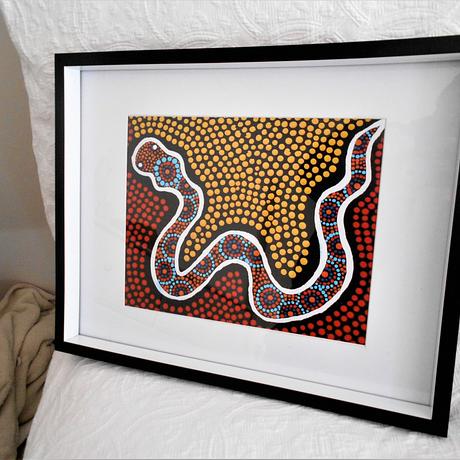 (CreativeWork) Framed Rainbow Serpent Ltd Ed Print Ed. 13 of 30 by Jennifer Bailey. Reproduction Print. Shop online at Bluethumb.