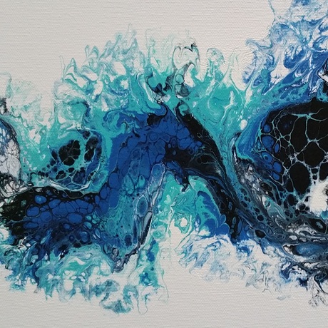 (CreativeWork) Wave #1 by Yulia Malova. Acrylic. Shop online at Bluethumb.