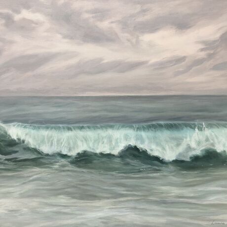 (CreativeWork) Serenity by Laura Phillips. Oil. Shop online at Bluethumb.