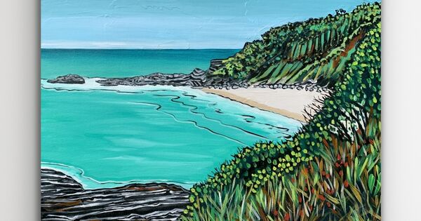 Shelly beach - Pacific palms by Emma Wreyford