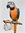 Tropical Macaw bird painting with a Louis Vuitton High-end fashion handbag