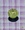 Granny Smith apple on lavender and sage green patterned plaid cloth with shadow detail