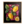 Lemons with leaves, black frame