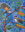 A decorative colourful painting of two Rufous Fantails in a Silky Oak Tree.