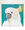 White Cockatoo bird on aqua blue background