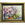 Abstract energetic floral abstract in vintage frame