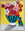 Rainbow lorikeet on tablecloth with vase of poppies