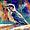 Colourful bird, colourful kookaburra, vibrant kookaburra, happy colours, 