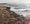 Rocks and Beach on a cloudy day