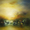 abstract oil painting of a yellow sunset