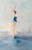 dancer en pointe in blue background