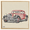 Citreon vintage car embroidered on canvas