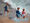 Children playing with a beach ball.