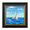 Sailing boat original one of a kind painting by Irina Redine. Sailing yacht small one of a kind artwork framed and ready to hang, gift idea