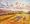 Outback scene of hills and trees in golden light of the sun as it sets. Long shadows and sun rays