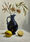 still life with a black vase, lemons on the tablt