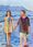 artwork which shows a couple wading barefoot in the shallow water at the edge of the sea
