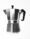 Italian coffee percolator on white background