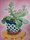 (CreativeWork) Succulent on the yellow stool from my parents house. by Olivia Dean-Jones. Oil. Shop online at Bluethumb.