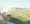 the Jamison Valley and Mt Solitary bathed in soft sunlight with the area of the Three Sisters in contrasting shadows