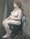 Nude lady sitting on chair