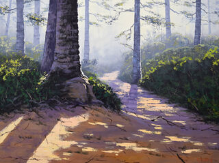 Forest trees painting