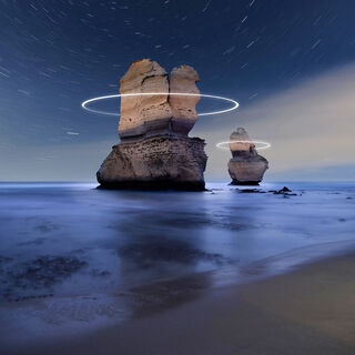 Lux Artem is an ongoing project combining landscapes and lightpainting to see the world through different eyes. The glyphs are to complement the landscape not overwhelm it.

We are overwhelmed everyday by beautiful images of the familiar. I imagine these scenes transformed into undiscovered landscapes which renew our perceptions of our world.

This is part of an award winning series of images. Top 10 in the Australian Emerging Photography awards.