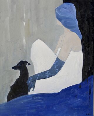 Girl with Dog