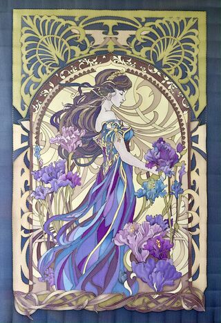 My favorite style is Art Nouveau, inspired by the beauties of Alphonse Mucha