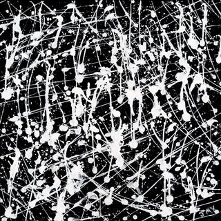 Expressive splatter on black background