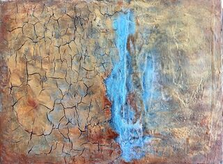 Rustic waterfall abstraction textured Kakadu inspiration
