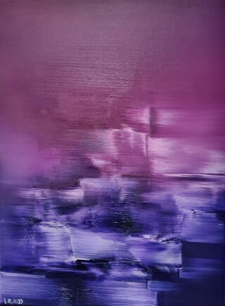 Vertical  violet abstract soft blend