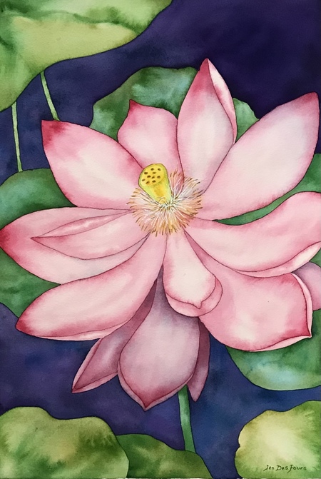 Expressive Oil on sale Painting of a White Lotus Flower - Expressive Florals - Pop of Color - Flower Oil Painting Square - Daily Painter Art