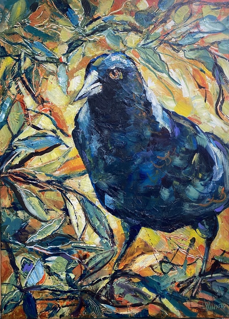 Crow Painting watercolor BIrd buy artwork