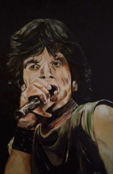 Mick jagger '76 orders digital painting