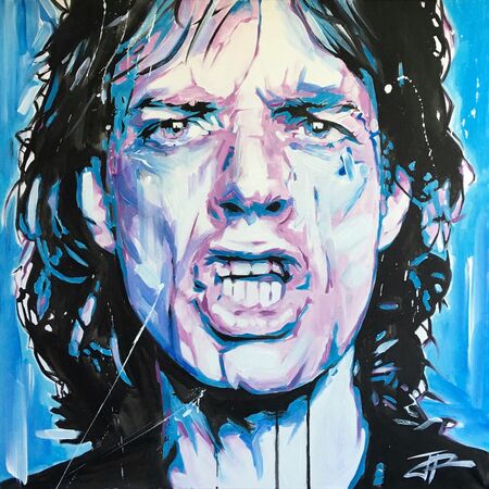 Mick top jagger '76 digital painting